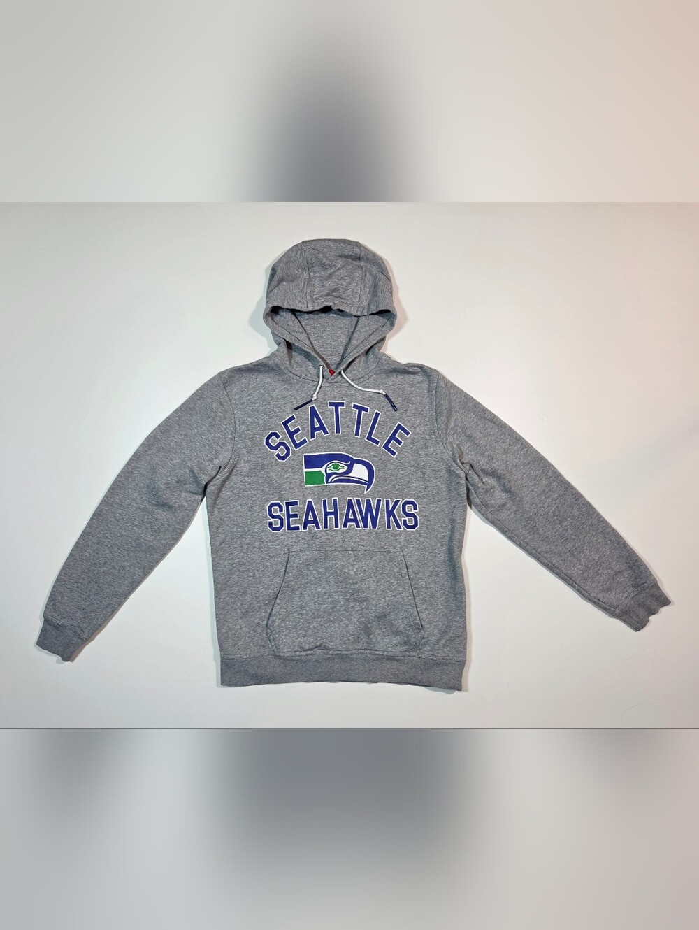 Nike Seattle Seahawks Throwback Logo Spellout Pullover Hoodie Adult Large NFL